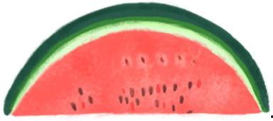 瓜农吃瓜简笔画,一幅生动的农村生活画卷