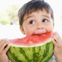 小孩吃瓜头像真人图片,小孩吃瓜头像与真人对比